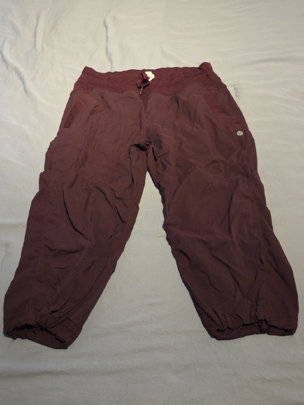 Lululemon Dance Studio Capris In Burgundy